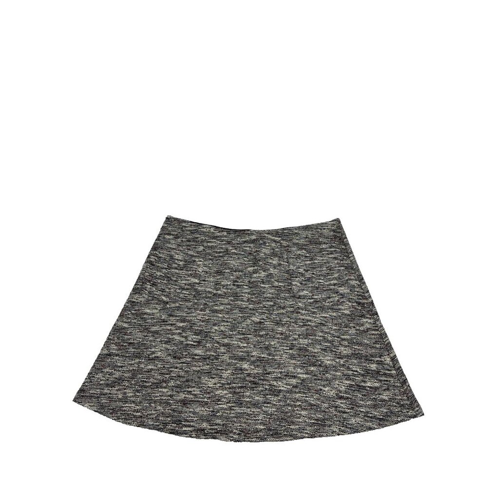 Loft Womens Size XL Skirt Gray Marled Knit A Line Casual Comfortable